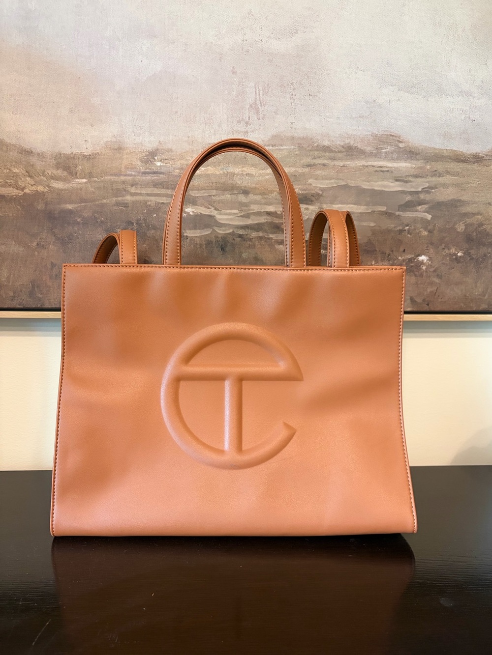 Telfar Medium Shopping Bag Tote - Tan